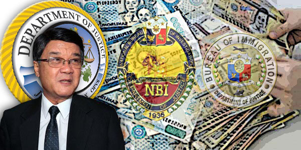 Vitaliano Aguirre DOJ BI Immigration NBI money