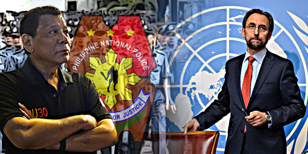 Duterte PNP Zeid Ra’ad  Al Hussein United Nations Human Rights