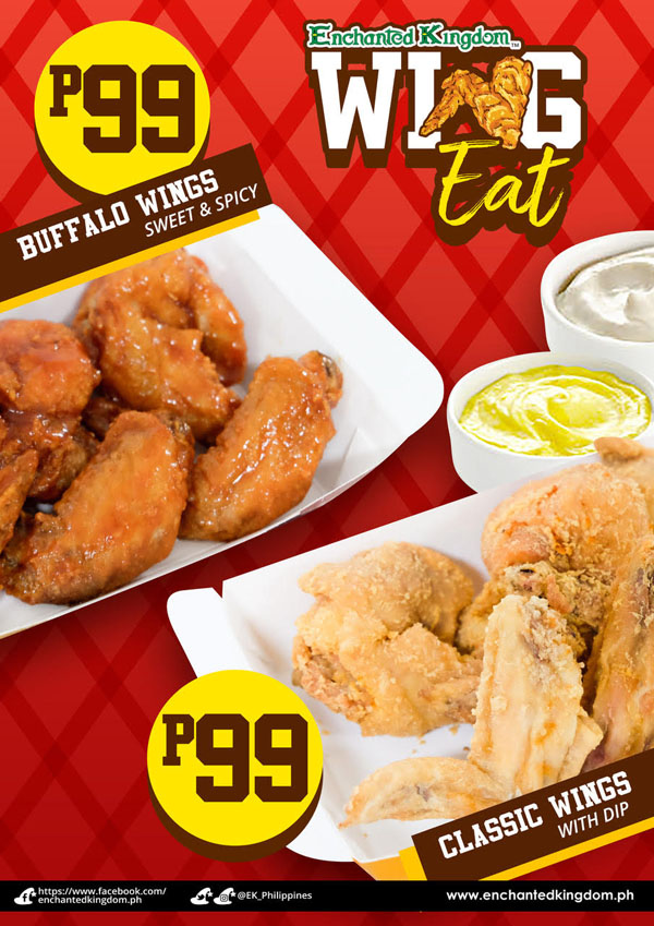 Enchanted Kingdom WING EAT sweet and spicy Buffalo Wings Classic Chicken Wings