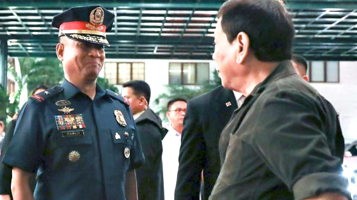 NCRPO chief, P/MGen Vicente Danao, Jr. and President Rodrigo Duterte