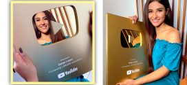 Sanya Lopez YouTube Gold Play Button