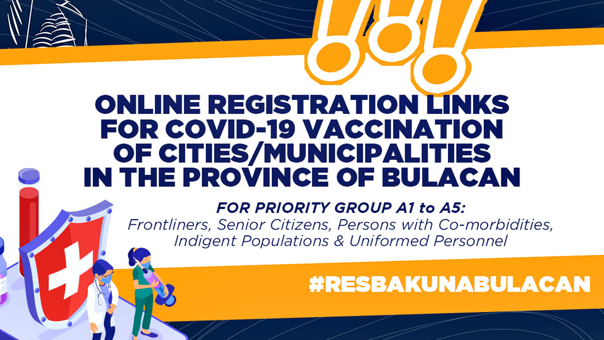 Online registration sa bakuna vs CoVid-19 Bulacan Public Health Office