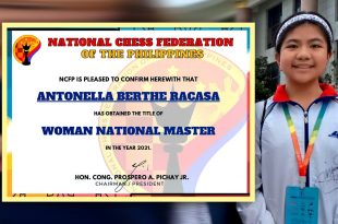 Antonella Berthe Racasa, Woman National Master, Chess