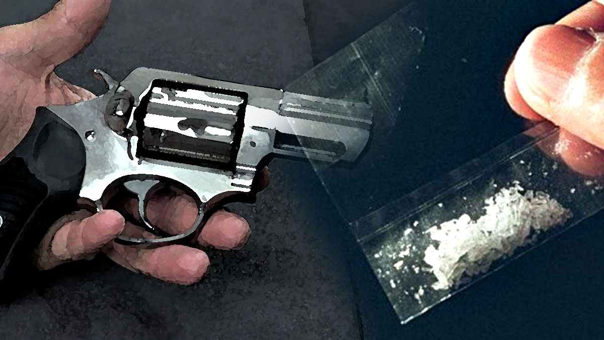 cal 38 revolver gun Shabu Drugs