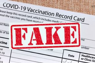 Fake Covid-19 Vaccine card