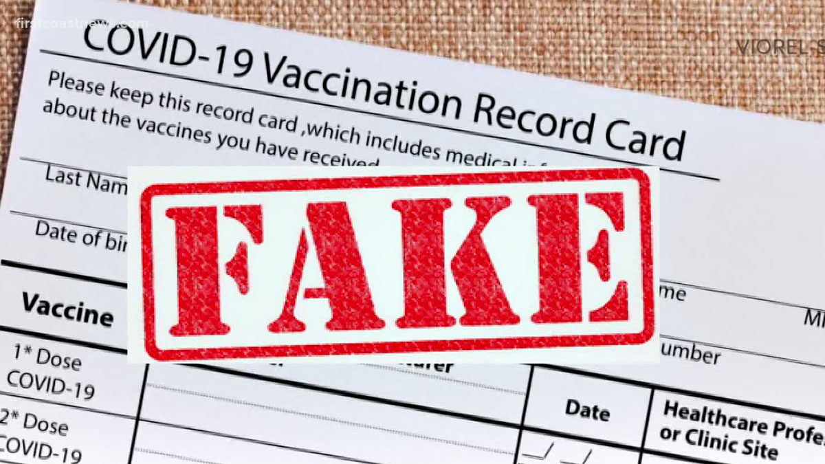 Fake Covid-19 Vaccine card