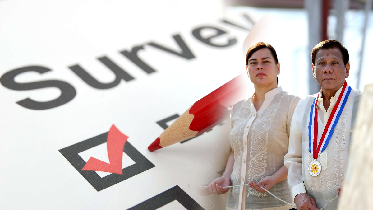 Sara Duterte, Rodrigo Duterte, survey