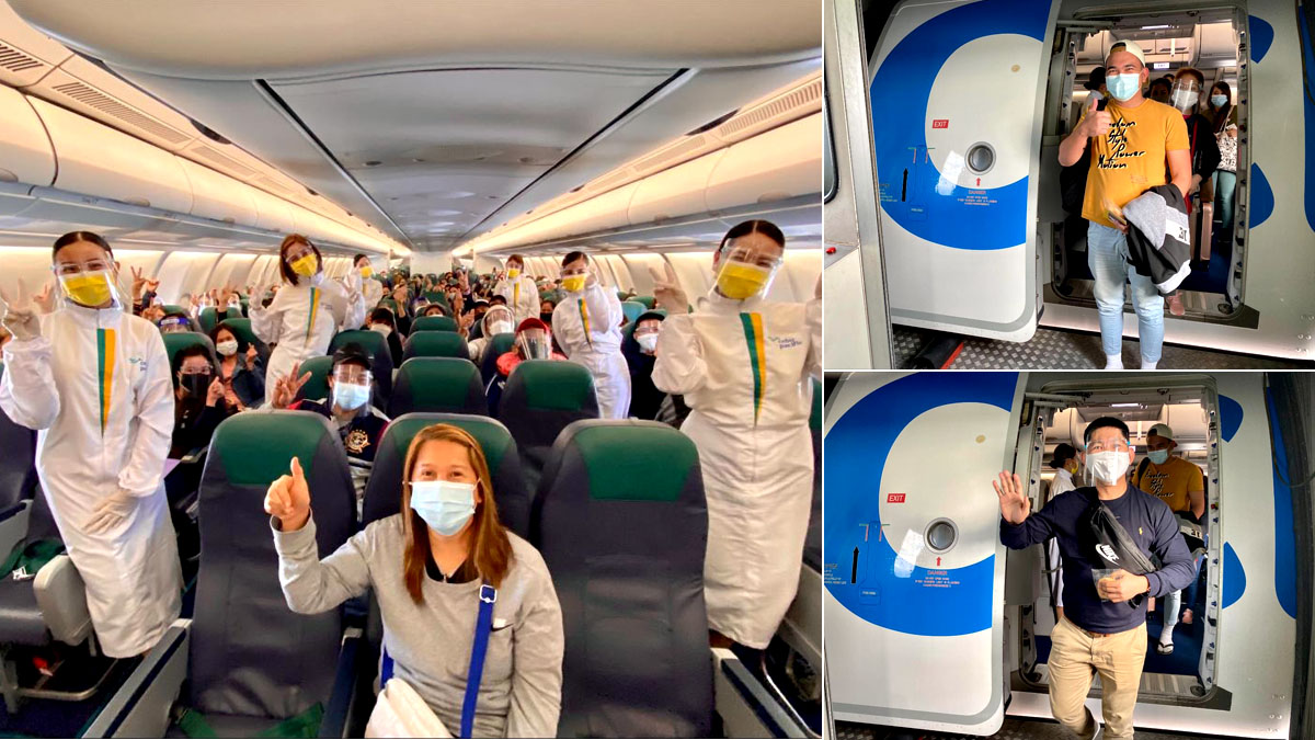 217 Pinoys mula Gitnang Silangan inilipad pauwi ng Cebu Pacific