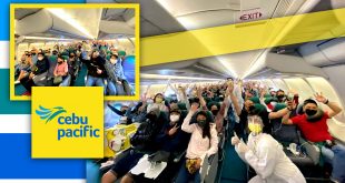 353 Pinoy mula Dubai inihatid pauwi ng Cebu Pacific (Sakay ng special commercial flight)