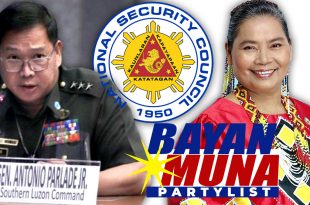 Antonio Parlade Jr, NSC, Eufenia Cullamat, Bayan Muna