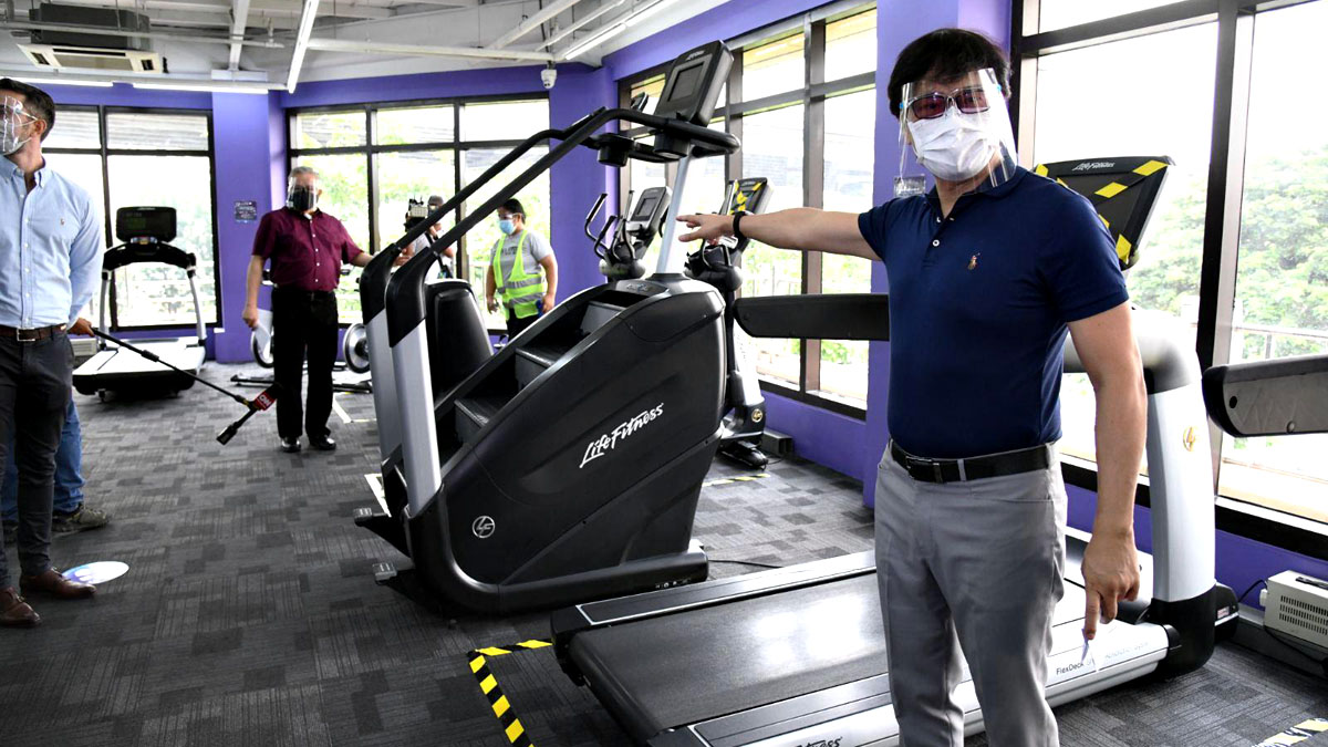 MMDA, Benhur Abalos, Anytime Fitness gym