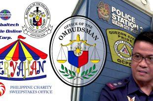 Globaltech Mobile Online Corporation, Peryahan ng Bayan, PCSO, Ombudsman, PLt Col Ritchie Claravall, QCPD-PS2, Masambong