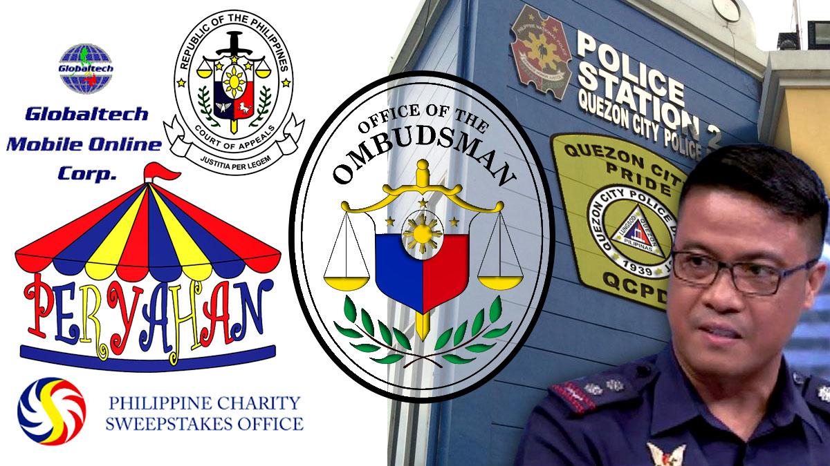 Globaltech Mobile Online Corporation, Peryahan ng Bayan, PCSO, Ombudsman, PLt Col Ritchie Claravall, QCPD-PS2, Masambong