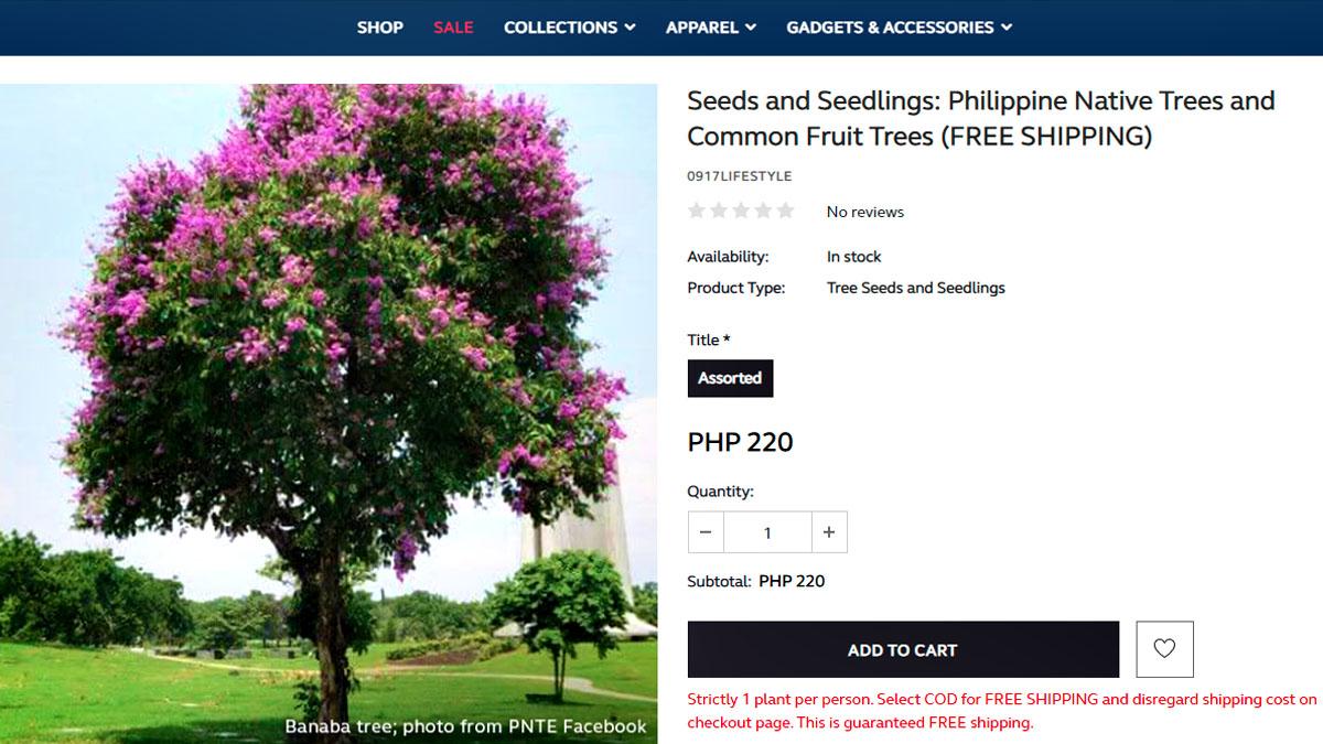 Globe, 0917, Philippine Native Trees and Common Fruit Trees