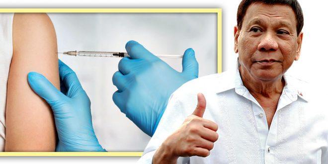 Rodrigo Duterte, Covid-19 Vaccinie