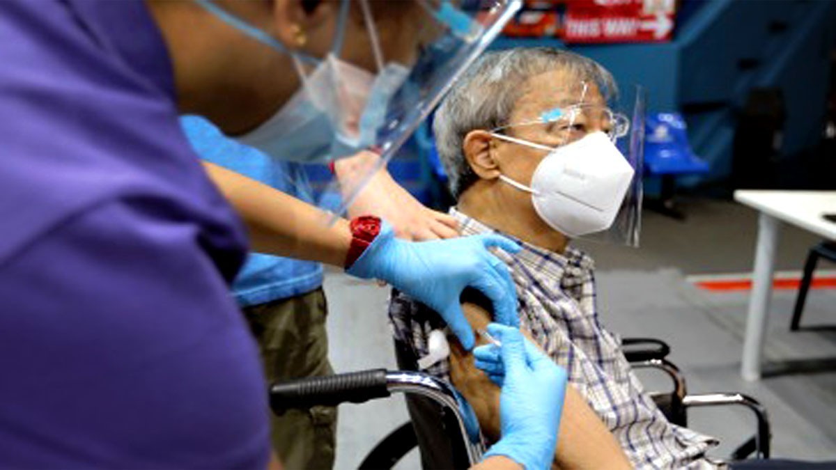 Covid-19 fully vaccinated senior citizen