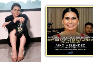 Aiko Best Supporting Actress sa 34th Star Awards for TV