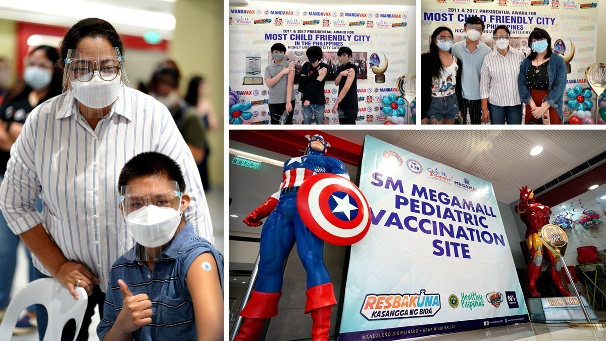 SM Megamall Mandaluyong Menchie Abalos COVID-19 vaccine A3.1 category minors kids