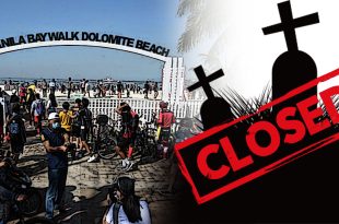 Manila bay dolomite beach , Cemetery Closed