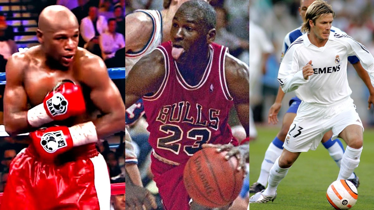 Floyd Mayweather, Michael Jordan, David Beckham