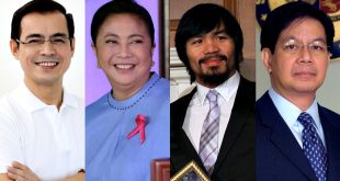 Isko Moreno, Leni Robredo, Manny Pacquiao, Ping Lacson