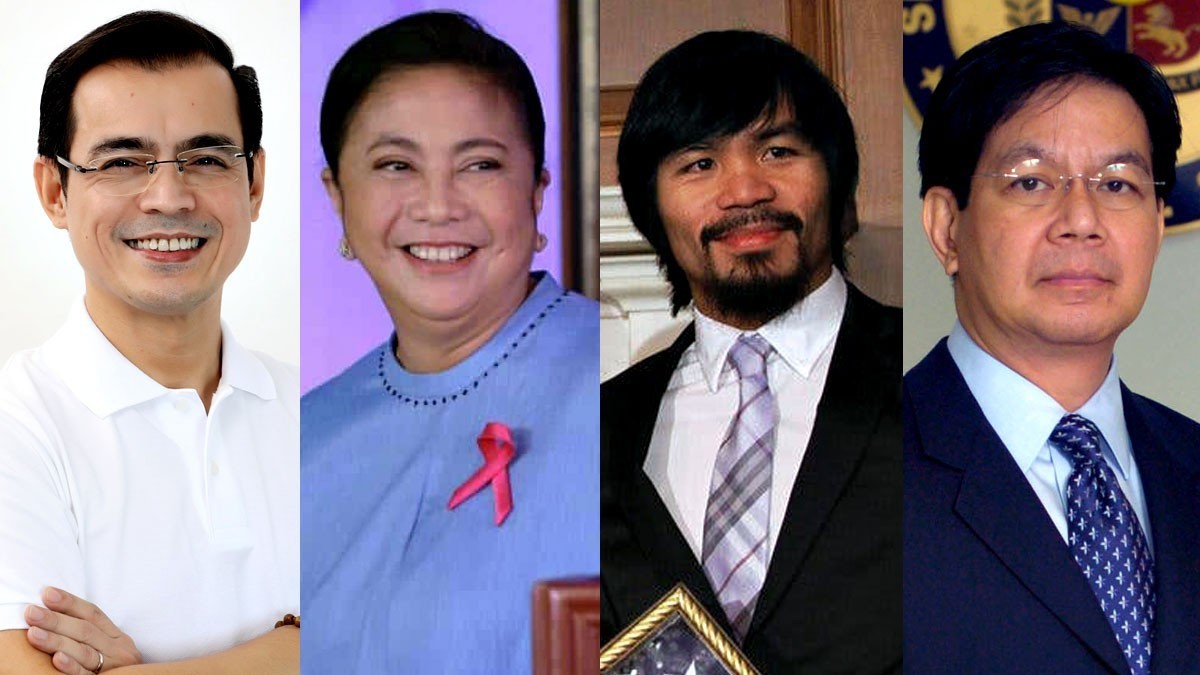 Isko Moreno, Leni Robredo, Manny Pacquiao, Ping Lacson