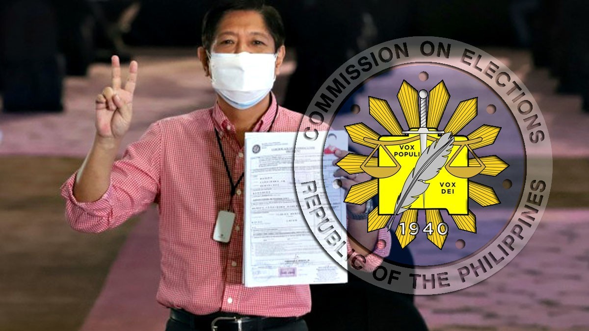Bongbong Marcos, BBM, Comelec