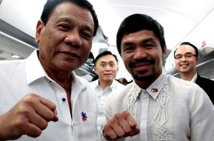 Rodrigo Duterte, Bong Go, Manny Pacquiao, Alan Peter Cayetano