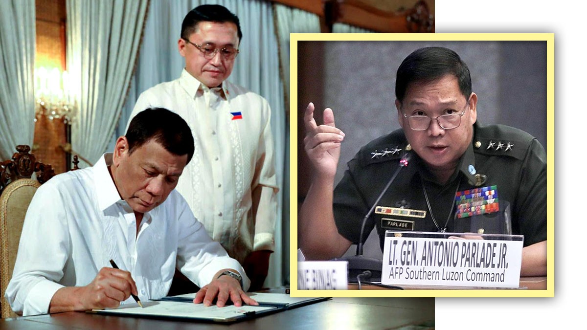 Rodrigo Duterte, Bong Go, Antonio Parlade Jr