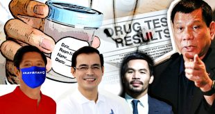 Bongbong Marcos Isko Moreno Manny Pacquiao Rodrigo Duterte Drug Test