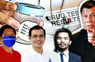 Bongbong Marcos Isko Moreno Manny Pacquiao Rodrigo Duterte Drug Test