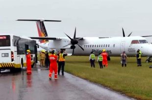 Eroplano ng PAL sumadsad sa runway ng Cebu airport