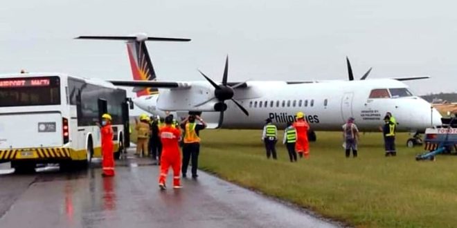 Eroplano ng PAL sumadsad sa runway ng Cebu airport