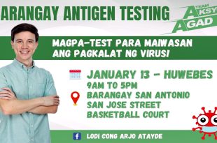 Arjo Atayde Antigen Testing Jan 13