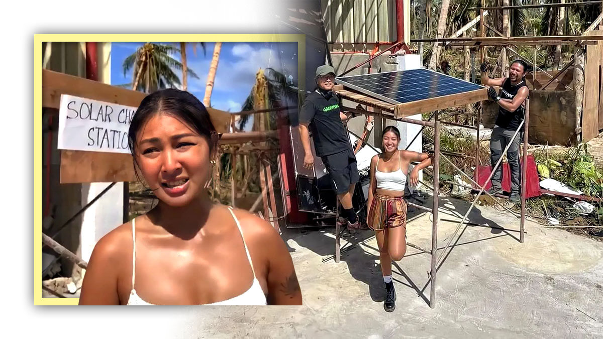 Nadine Lustre help Siargao
