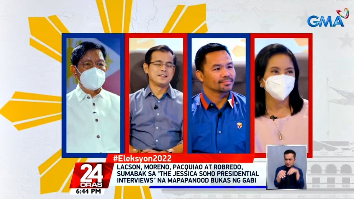 Ping Lacson Isko Moreno Manny Pacquiao Leni Robredo