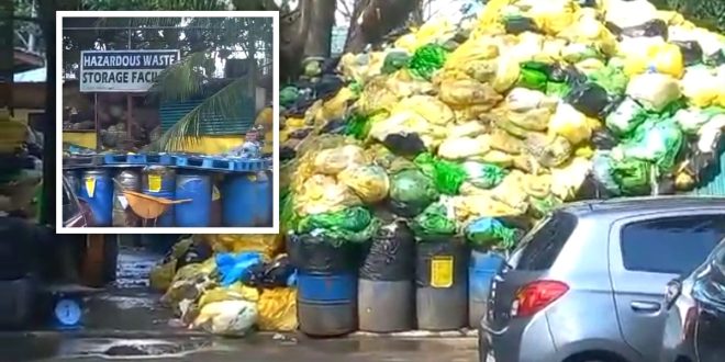 Masangsang na amoy ng tone- toneladang medical waste ng QMC, inirireklamo kay Gov Suarez