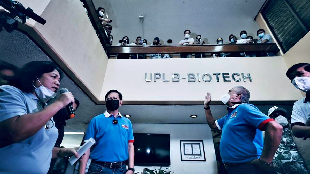 Lacson Sotto UP Los Baños Biotech