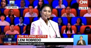 Leni Robredo CNN presidential debate