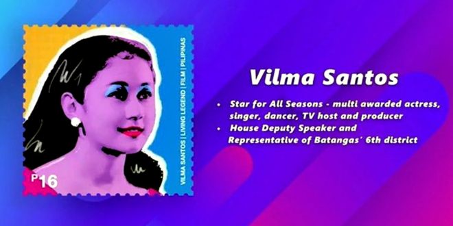 Vilma Santos PHLPost commemorative stamp