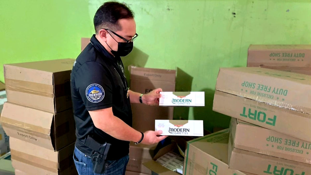 P9-M imported na pekeng sigarilyo, nakompiska ng BoC at PDEA