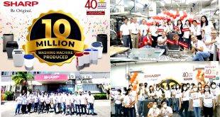 Sharp 40th Anniversary 10 million washing machine