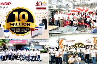 Sharp 40th Anniversary 10 million washing machine