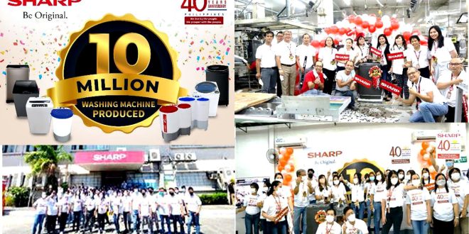 Sharp 40th Anniversary 10 million washing machine