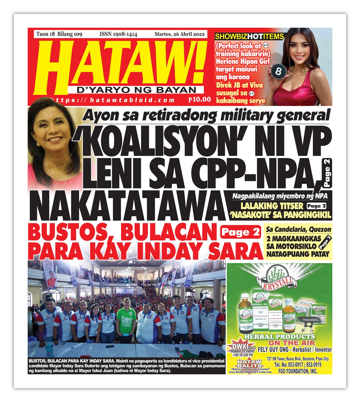 042622 Hataw Frontpage