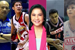 Yeng Guiao Olsen Racela Leni Robredo Johnny Abarrientos Jojo Lastimosa