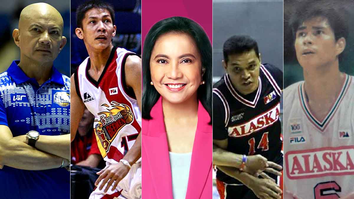 Yeng Guiao Olsen Racela Leni Robredo Johnny Abarrientos Jojo Lastimosa