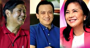 Bongbong Marcos Antonio Trillanes Leni Robredo