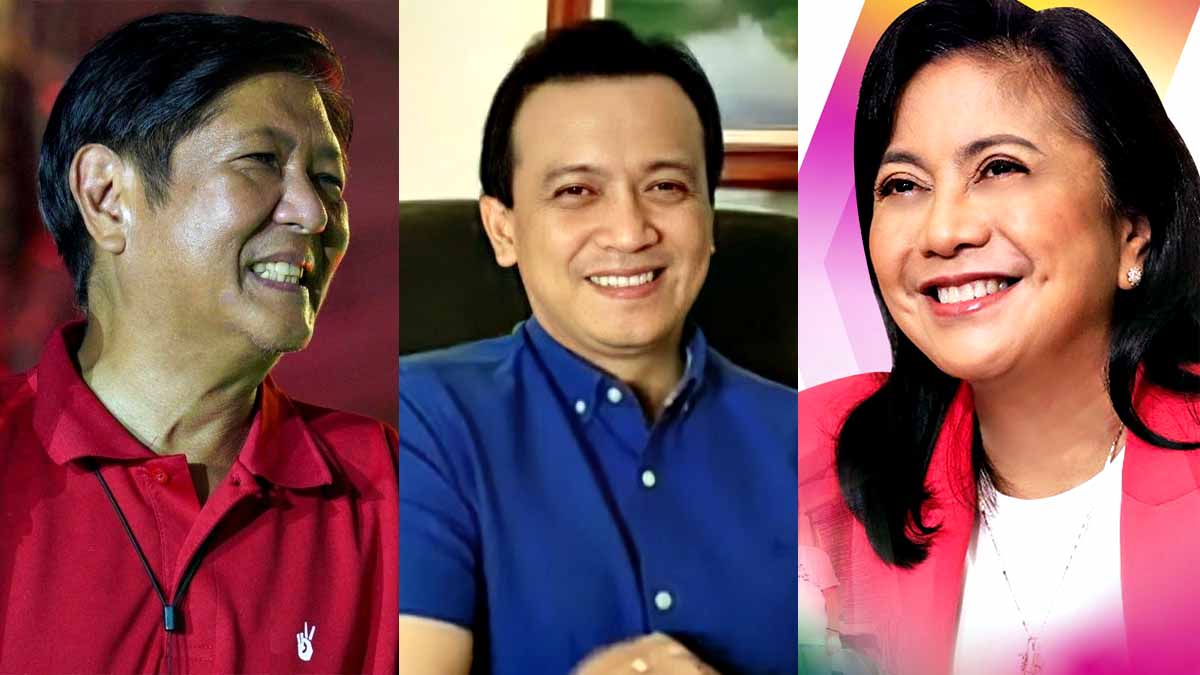 Bongbong Marcos Antonio Trillanes Leni Robredo