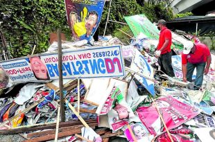 election materials basura